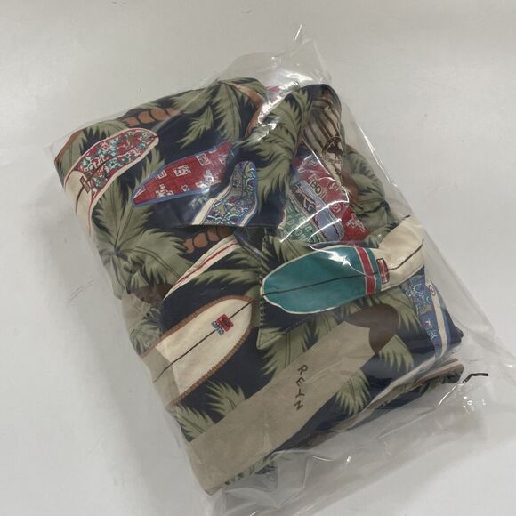 VINTAGE Reyn Spooner Hawaiian Traditionals Shirt Size Medium Surf Boards Beachy - Picture 9 of 9